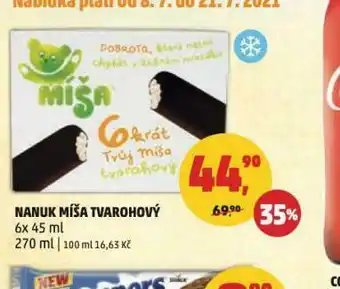Penny Market Nanuk miša tvarohový nabídka