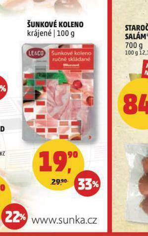 Penny Market Šunkové koleno nabídka