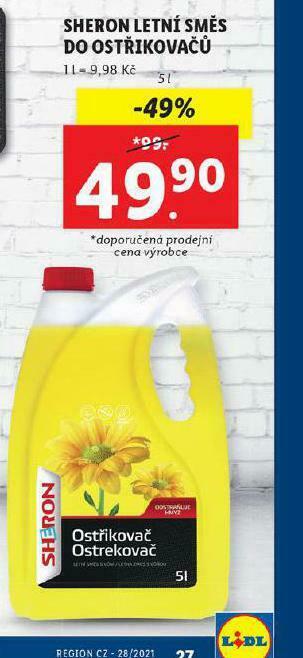 Lidl Sheron letní směs do ostřikovačů nabídka