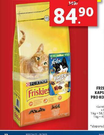 Lidl Friskies granule pro kočky nabídka