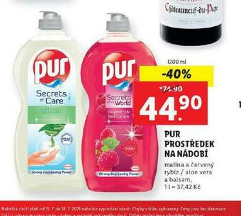 Lidl Pur prostředek na nádobí nabídka