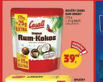 Kuličky casali rum-kokos