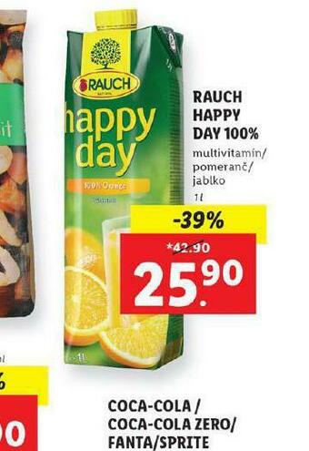 Lidl Rauch happy day 100% nabídka