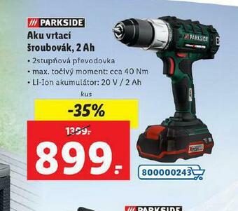 Lidl Aku vrtací šroubovák nabídka
