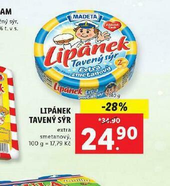 Lidl Lipánek tavený sýr nabídka