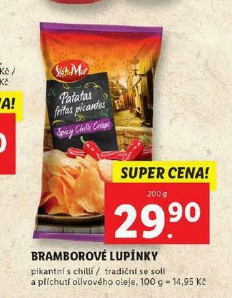 Lidl Bramborové lupínky nabídka
