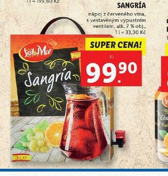 Lidl Sangría nabídka