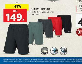 Lidl Funkční kraťasy nabídka