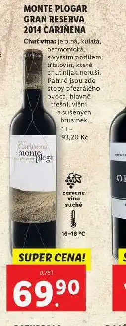 Monte plogar gran reserva 2014 carinena