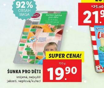 Lidl Šunka pro děti nabídka