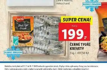 Lidl Červené tygří krevety nabídka