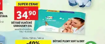 Lidl Pampers vlhčené ubrousky nabídka