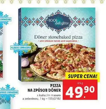Lidl Pizza na způsob döner nabídka