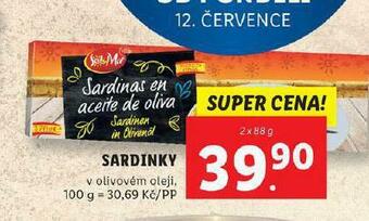 Lidl Sardinky nabídka