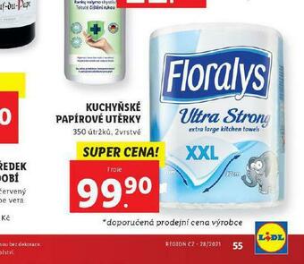 Lidl Florasyl kuchyňské utěrky nabídka