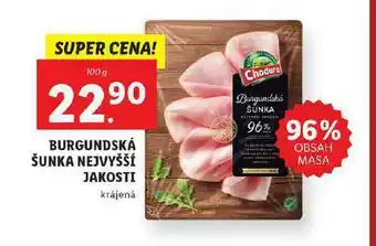 Lidl Burgunksá šunka nejvyšší jakosti nabídka