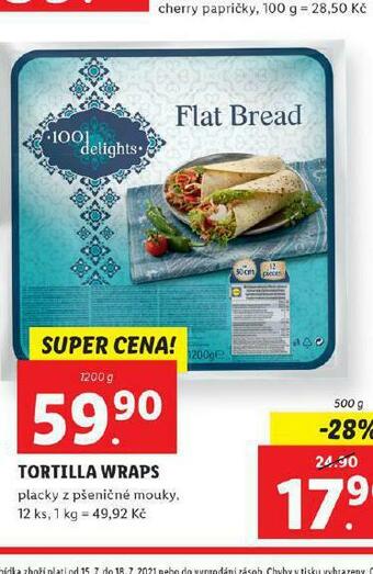 Lidl Tortilla wraps nabídka