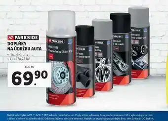 Lidl Doplňky na údržbu auta nabídka