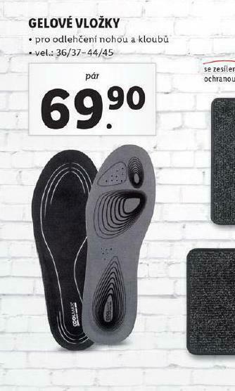 Lidl Gelové vložky nabídka