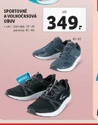 Lidl Sportovní a volnočasová obuv nabídka