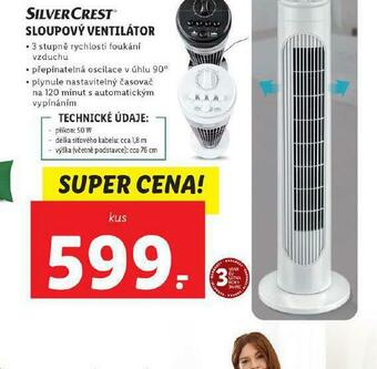 Lidl Sloupový ventilátor nabídka