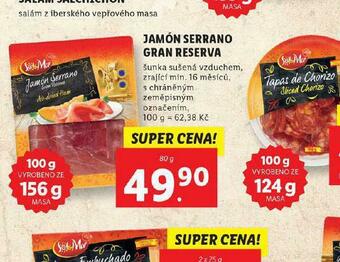Lidl Jamon serrano gran reserva nabídka