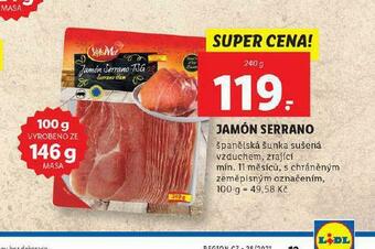 Lidl Jamón serrano nabídka