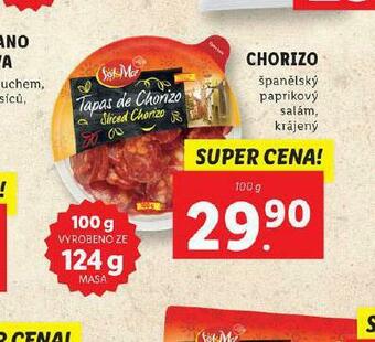 Lidl Chorizo nabídka
