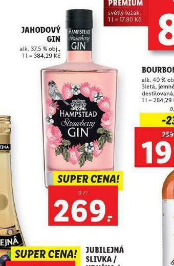 Lidl Jahodový gin nabídka