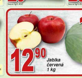 Lidl Jablka červená nabídka