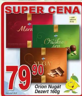 Lidl Orion nugát dezert nabídka