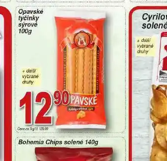 Lidl Opavské tyčinky sýrové nabídka