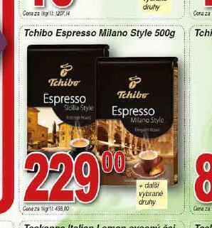 Lidl Tchibo espresso milano style nabídka