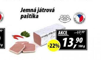 ZEMAN Jemná játrová paštika nabídka