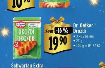 Jip Dr. oetker droždí nabídka