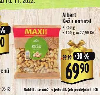 Jip Kešu natural nabídka