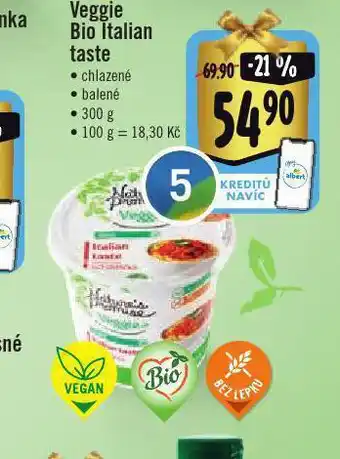 Jip Veggie bio italian taste nabídka