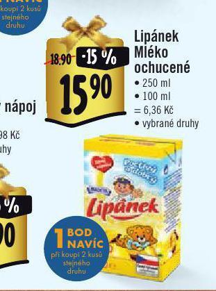 Jip Lipánek mléko ochucené nabídka