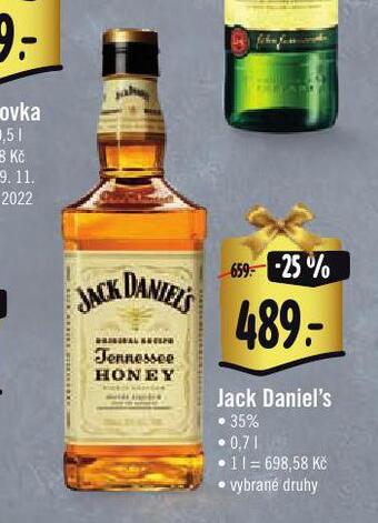 Jip Jack daniel's nabídka