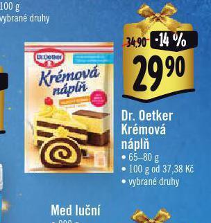 Albert Dr. oetker krémová náplň nabídka