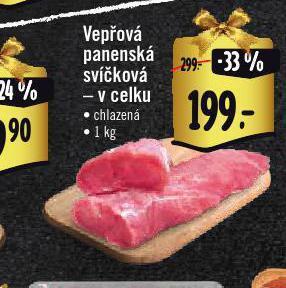 Albert Vepřová panenská svíčková nabídka