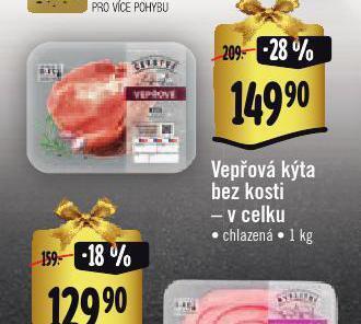 Albert Vepřová kýta bez kosti nabídka