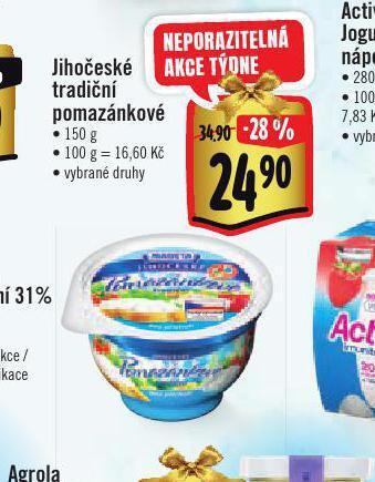 Albert Jihočeské pomazánkové tradiční nabídka