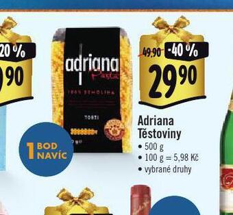 Albert Adriana těstoviny nabídka