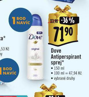 Albert Dove antiperspirant nabídka