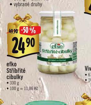 Albert Efko stříbřité cibulky nabídka