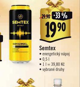 Albert Semtex energetický nápoj nabídka