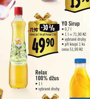 Albert Yo sirup nabídka
