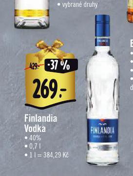 Albert Finlandia vodka nabídka