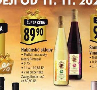 Albert Habánské sklepy nabídka